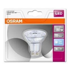 OSRAM Ampoule Spot LED PAR16 GU10 6,9 W équivalent A 80 W Blanc Froid -Philips Boutique osram ampoule spot led par16 gu10 6 9 w equivalent a 80 w blanc froid 4058075815612 514529
