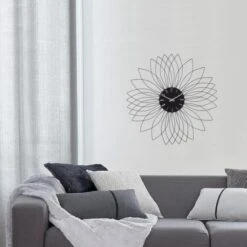 Pendule Fleur En Métal - Ø 50 X Ep. 4 Cm - Noir -Philips Boutique pendule fleur en metal 50 x ep 4 cm noir 3560234537842 456640