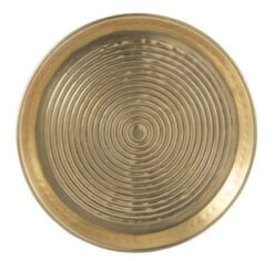 Petit Plateau Rond Aluminium Doré Zouzar D 30 Cm -Philips Boutique petit plateau rond aluminium dore zouzar d 30 cm 5400924287054 1336875