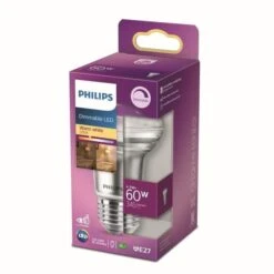 Philips Ampoule LED Equivalent 60W E27 Blanc Chaud Dimmable -Philips Boutique philips ampoule led equivalent 60w e27 blanc chaud dimmable 8718699773830 659700
