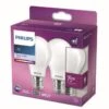 Philips Ampoule LED Equivalent 75W E27 Blanc Froid Non Dimmable, Verre, Lot De 2 -Philips Boutique philips ampoule led equivalent 75w e27 blanc froid non dimmable verre lot de 2 8718699763657 801819