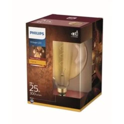 PHILIPS LED Giant Globe Vintage Filament 5 équivalent 25W E27 - Claire Ambrée Blanc Chaud
