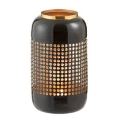 Photophore Métal Noir Et Doré Laqué Narsh 15 Cm - Lot De 2 -Philips Boutique photophore metal noir et dore laque narsh 15 cm lot de 2 5415203979773 356784