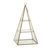 Photophore Pyramide Verre Et Métal Doré Narsh -Philips Boutique photophore pyramide verre et metal dore narsh 5415203912329 357013