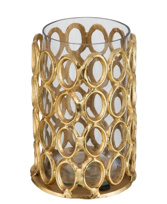 Photophore Rond Avec Cercle Aluminium Doré Moyen Lira D 15 Cm 3 Photophore Rond Avec Cercle Aluminium Doré Moyen Lira D 15 Cm