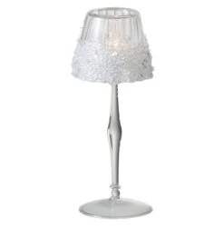 Devant -Philips Boutique photophore sur pied verre transparent licia h 20 cm 5415203975232 360271