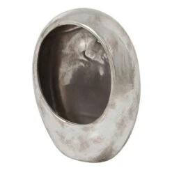 Photophore œuf Céramique Argentée Licia