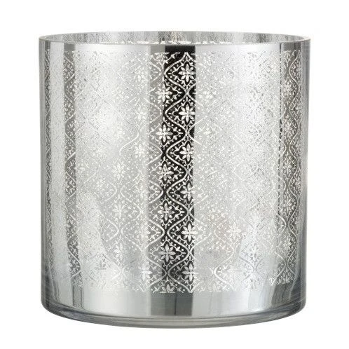 Photophore Verre Argenté Omani H24 Cm 3 Photophore Verre Argenté Omani H24 Cm