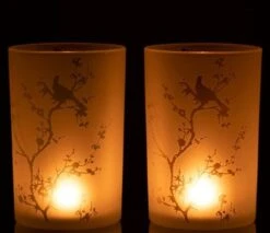 Photophore Verre Blanc Uchi H 18 Cm - Lot De 2 -Philips Boutique photophore verre blanc uchi h 18 cm lot de 6 5400924040215 378646