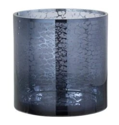 Photophore Verre Bleu Nissy H 20 Cm