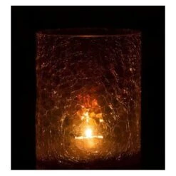 Photophore Verre Carquelé Jaune Indie H 18 Cm -Philips Boutique photophore verre carquele jaune indie h 18 cm 5400924040574 375161