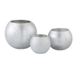 Photophore Verre Craquelé Argenté Mat Licia D 20 Cm -Philips Boutique photophore verre craquele argente mat licia d 20 cm 5415203965080 360380