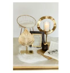 Photophore Verre Et Pied Métal Doré Narsh 28 Cm -Philips Boutique photophore verre et pied metal dore narsh 28 cm lot de 2 5415203967152 356809