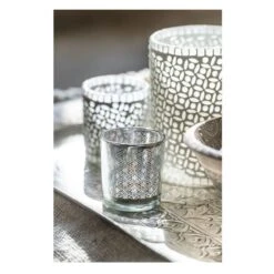 Photophore Verre Gris Omani H 17 Cm -Philips Boutique photophore verre gris omani h 17 cm 5400924024826 378035