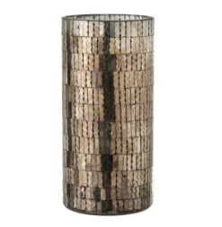 Photophore Verre Marron Nissy H 30 Cm