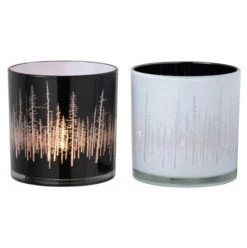 Photophores Verre Noir Et Blanc Bialli H 15 Cm - Lot De 6 -Philips Boutique photophores verre noir et blanc bialli h 15 cm lot de 6 5415203951700 368828