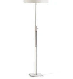 Pied De Lampadaire Réglable Métal Blanc Mila