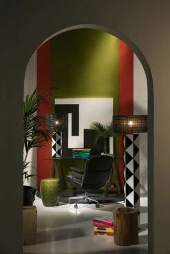 Pied De Lampadaire Verre Noir Et Blanc Miou -Philips Boutique pied de lampadaire verre noir et blanc miou 8435471825784 324126