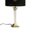 Pied De Lampe Acrylique Et Métal Doré Vego H 36 Cm