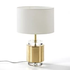 Pied De Lampe Acrylique Et Métal Doré Vera H 33 -Philips Boutique pied de lampe acrylique et metal dore vera h 33 8435471823674 239661