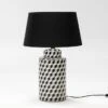 Pied De Lampe En Céramique Motifs Blancs Et Noirs Charlie H 51 Cm -Philips Boutique pied de lampe en ceramique motifs blancs et noirs charlie h 51 cm 8435471821137 239616