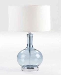 Pied De Lampe En Verre Bleu Patricias H 45 -Philips Boutique pied de lampe en verre bleu patricias h 45 8435471804666 323851