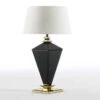 Pied De Lampe En Verre Noir Avec Socle Doré Gracias -Philips Boutique pied de lampe en verre noir avec socle dore gracias 8435471817970 239735