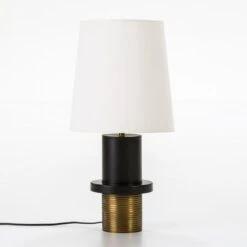 Pied De Lampe Métal Doré Et Noir Carl H 36 Cm -Philips Boutique pied de lampe metal dore et noir carl h 36 cm 8435471823872 239705