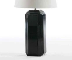 Pied De Lampe Noir En Verre Gracias