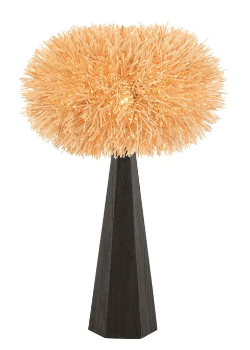 Pied De Lampe Octogonal En Bois Noir Jaya H 70 Cm 5 Pied De Lampe Octogonal En Bois Noir Jaya H 70 Cm – Image 3