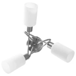 Plafonnier Avec Abat-jour En Verre 3 Ampoules E14 Blanc Cône 2 16 Plafonnier Avec Abat-jour En Verre 3 Ampoules E14 Blanc Cône 2 -Philips Boutique plafonnier avec abat jour en verre 3 ampoules e14 blanc cone 3666722461184 748076