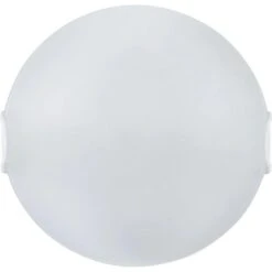 Plafonnier Verre Blanc Hesta Diamètre 25 X 25 Cm