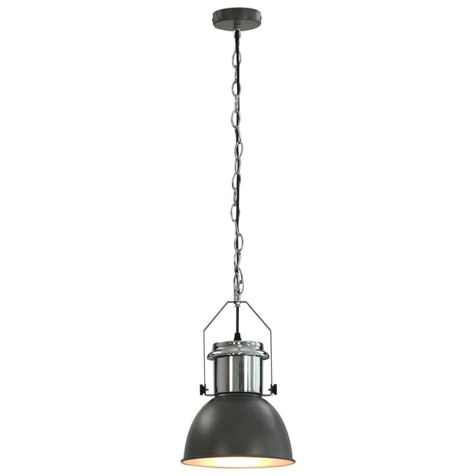 Plafonniers 2 Pcs Gris Rond E27 9 Plafonniers 2 Pcs Gris Rond E27 – Image 7