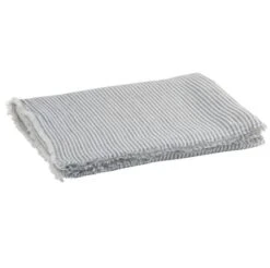 Plaid à Rayures Tissu Bleu Et Blanc Marino