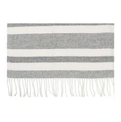 Plaid Acrylique à Rayures Noir Et Blanc Bialli -Philips Boutique plaid acrylique a rayures noir et blanc bialli 5415203978714 369106