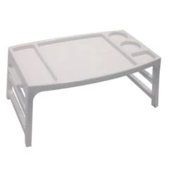Plateau A Compartiments AUTONOMIE ET BIEN ETRE TMI 8551 - Pieds Pliables - 45,5 X 28 Cm - Blanc