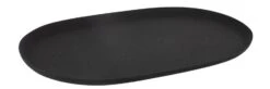 Plateau Ovale Métal Noir Garty L 46 Cm