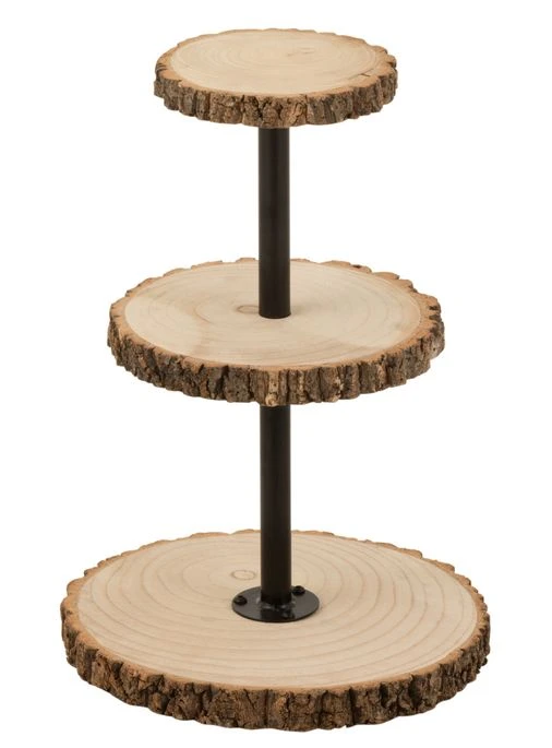 Plateau Rond Avec 3 Niveaux Bois Naturel Jacy D 35 Cm 3 Plateau Rond Avec 3 Niveaux Bois Naturel Jacy D 35 Cm