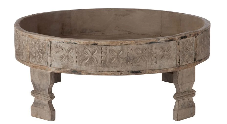 Plateau Sur Pied Rond Bois Naturel Gris Natioura D 60.5 Cm 3 Plateau Sur Pied Rond Bois Naturel Gris Natioura D 60.5 Cm