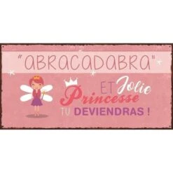 PRINCESSE Image Contrecollée 20X40 Cm Abracadabra