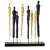 Sculpture 8 Personnages Manguier Massif Doré Et Noir Narsh -Philips Boutique sculpture 8 personnages manguier massif dore et noir narsh 5415203962805 357557
