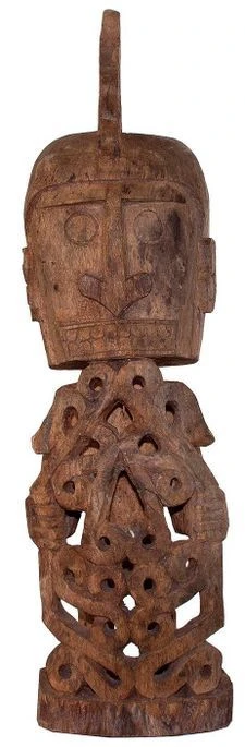 Sculpture Bois De Teck Naturel Vieilli Dizier