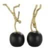 Sculpture Métal Doré Et Boule Manguier Noir Narsh - Lot De 2 -Philips Boutique sculpture metal dore et boule manguier noir narsh lot de 2 5415203962775 357568