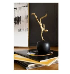 Sculpture Métal Doré Et Boule Manguier Noir Narsh - Lot De 2 -Philips Boutique sculpture metal dore et boule manguier noir narsh lot de 2 5415203962775 357569