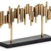 Sculpture Métal Doré Et Marron Art -Philips Boutique sculpture metal dore et marron art 8435471828891 324330