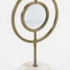 Sculpture Miroir, Métal Doré Et Marbre Blanc Booly H 36 Cm -Philips Boutique sculpture miroir metal dore et marbre blanc booly h 36 cm 8435471824138 324830