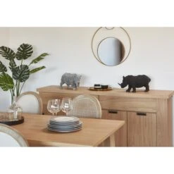 Sculpture Rhinocéros Polyrésine Noire Zoorin 12 Sculpture Rhinocéros Polyrésine Noire Zoorin -Philips Boutique sculpture rhinoceros polyresine noire rino 3248117547309 414002