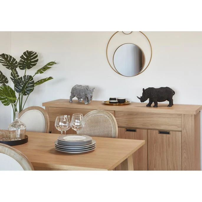 Sculpture Rhinocéros Polyrésine Noire Zoorin 7 Sculpture Rhinocéros Polyrésine Noire Zoorin – Image 5