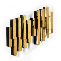 Set De 2 Décors Muraux Métal Doré Et Noir Complix L 46 X H 76 X P 20 Cm 6 Set De 2 Décors Muraux Métal Doré Et Noir Complix L 46 X H 76 X P 20 Cm -Philips Boutique set de 2 decors muraux metal dore et noir 8435471835103 574218