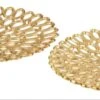 Set De 2 Plat Rond Aluminium Doré Gona - Lot De 2 -Philips Boutique set de 2 plat rond aluminium dore gona lot de 2 5400924184315 1326272